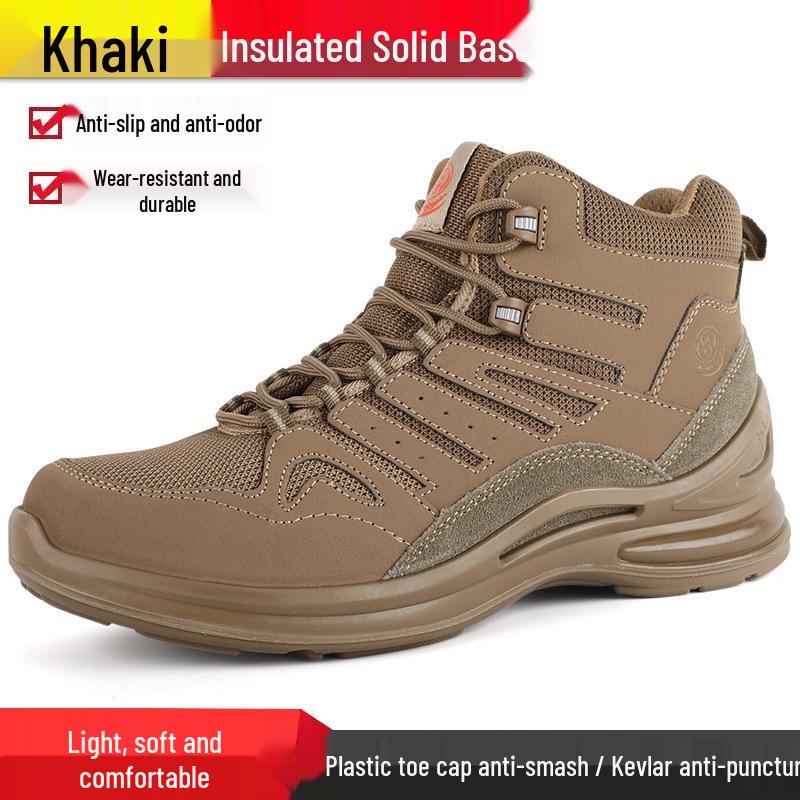 Insulated 10kV Lightweight Breathable Work Shoes - Anti-Smash, Anti-Puncture, Protective, and Comfortable for Long Standing