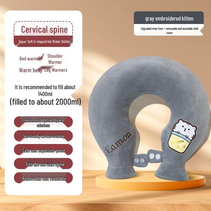 

U-Shaped Hot Water Bottle for Neck and Shoulders