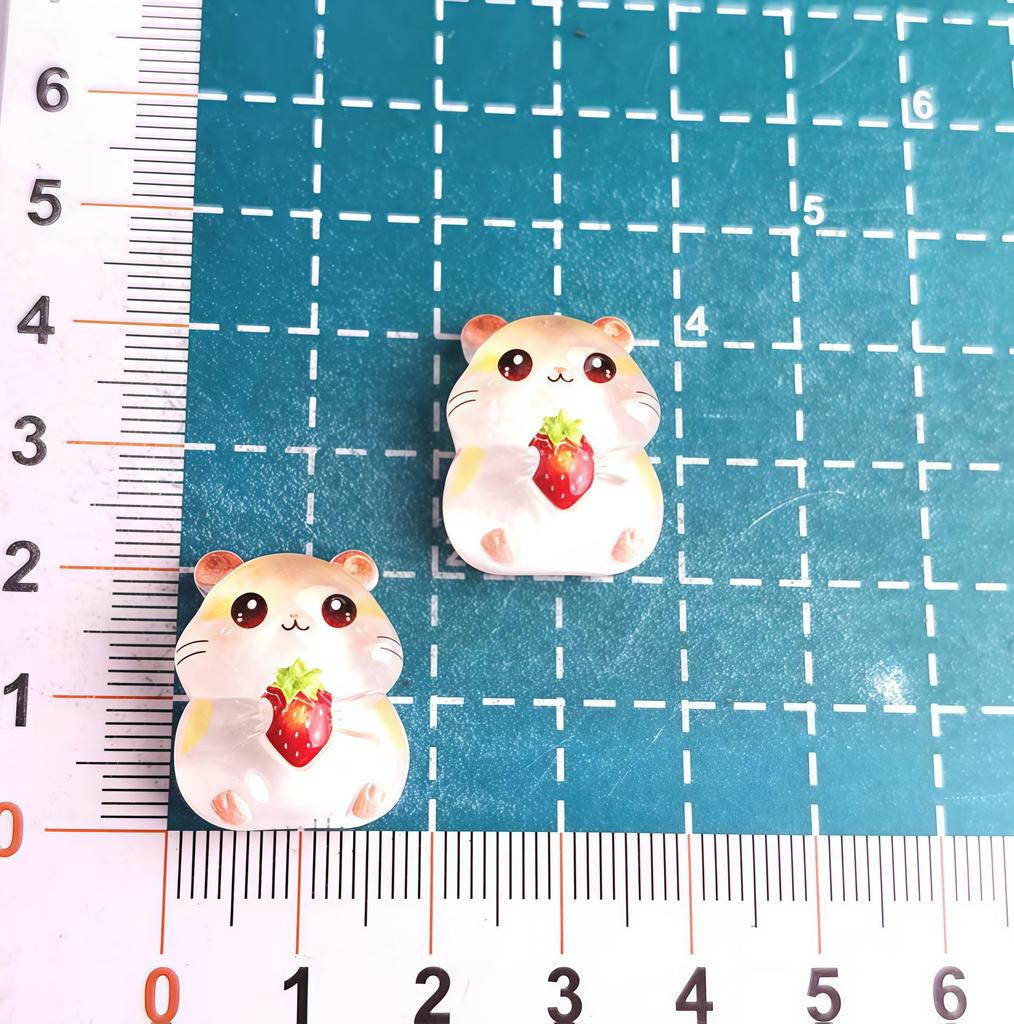 Crystal Clear Resin Accessories: Bear, Hamster, Ice Cream, Mushroom, Donut DIY Craft Set