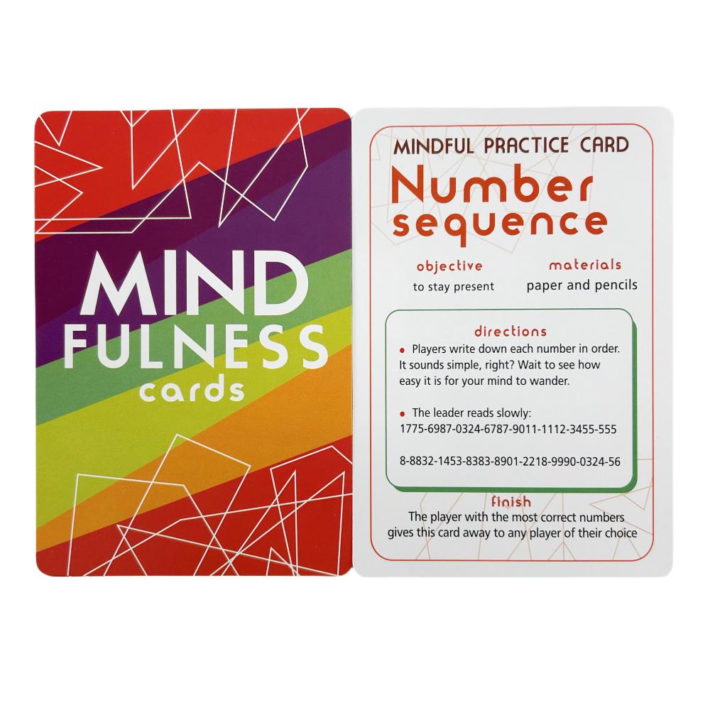 Mindfulness Therapy Games The Mind Fulness Card Game Social Skills 40 Cards For Playing Card Game Board Game