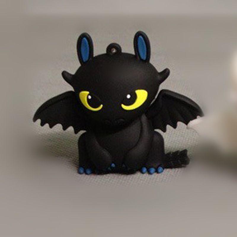 Dragon Taming Master Anime Cartoon Dragon Taming Night Shadow Light White Shadow Toothless Boy Small Ornament Doll Handmade