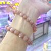 Natürliches Kristallarmband Oranger Mondstein Sonnenstein Armband Milchtee Farbe Sanfter Herbst- und Winterschmuck Geschenk