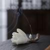 Ceramic Handmade Magnolia Flower Incense Stand Creative Indoor Zen Incense Holder Incense And Tea Ceremony Decoration Gift