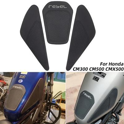 REBEL500 REBEL300 Moto Gomma Rilievo Del Carro Armato Della Protezione Della Decalcomania Ginocchio Grip Decal per Honda REBEL CMX 500 300 CM500 CM300