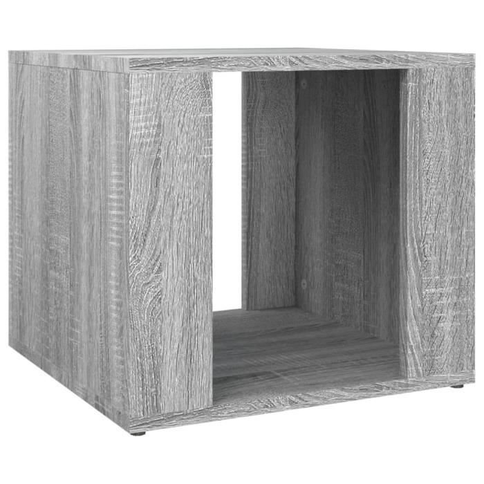 816550 vidaXL Table de chevet Sonoma gris 41x40x36 cm Bois d'ingénierie