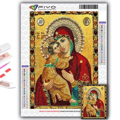 5D DIY Diamante Bordado Religião Pintura Diamante Mosaico Decoração de Casa