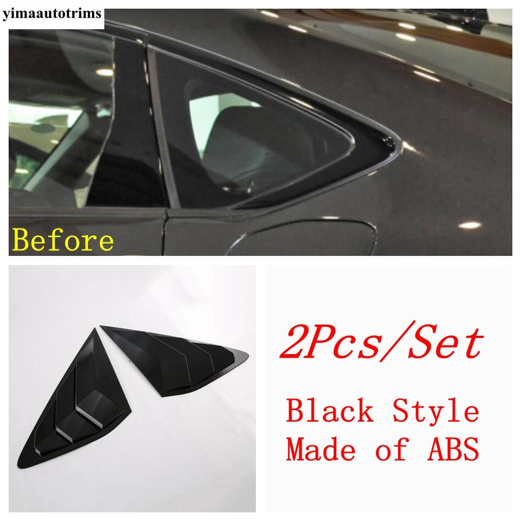 Rear Triangle Window Louver Shutter Shade Blind Side Air Vent Panel Cover Trim Accessories For Honda Accord Sedan 11th  2024 Black Style