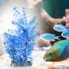 Acvariu Subacvatic Artificial Plastic Plantă Acvatică Peisaj Violet Alb Iarbă de Apă pentru Pești