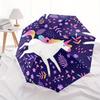 1pc Unicorn Fantasy Floral Pattern Umbrella with Plastic Handle,Suitable for All Seasons Home Travel Outdoor UmbrellaB1911