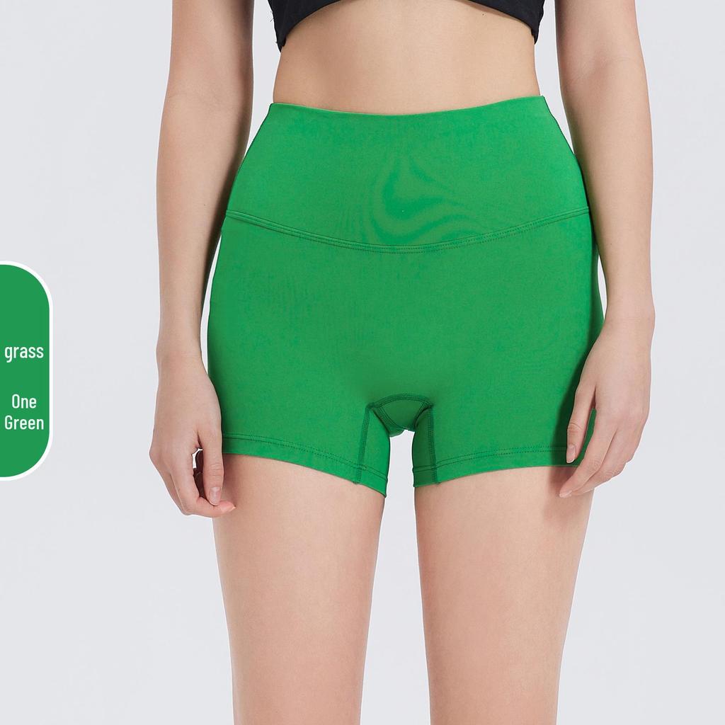 Shorts de Yoga Taille Haute Contrôle du Ventre pour Femmes - Push-up Pêche, Tissu Brossé, Longueur Trois-Quarts pour la Course à Pied et le Fitness
