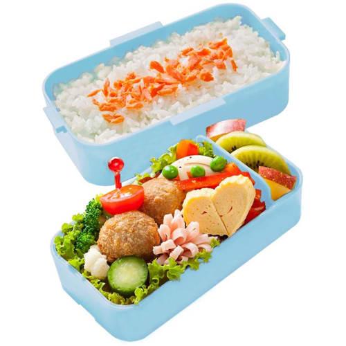 Skater Lunch Box 2 Tiers 600ml for Women Antibacterial Fluffy Dome Lid Sumikko Gurashi Atsumarundo Made In Japan PFLW4AG-A