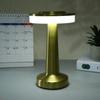 1 Set Dumbbell Table Lamp LED Metal Touch Rechargeable Night Light for Bedroom Reading Home Decor
