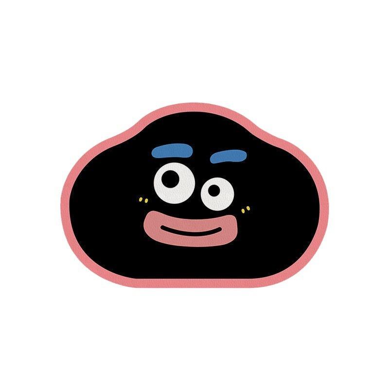 Non-slip Absorbent Ugly Cute Thick Lip Mat Bathroom Carpet Floor Mat Dirty Easy To Take Care of Simple Bathroom Shower Room