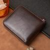 Leder Herren Geldbörse Luxus Herren Geldbörse Männlich Reißverschluss Kartenhalter Mit Münzfach Geldbörsen Geschenke Für Männer Geldbeutel Mini Geldbörse Herren Geldbörse Leder