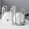 Kitchen Folding Bowl Shelf Retractable Plastic Draining Dish Storage Rack