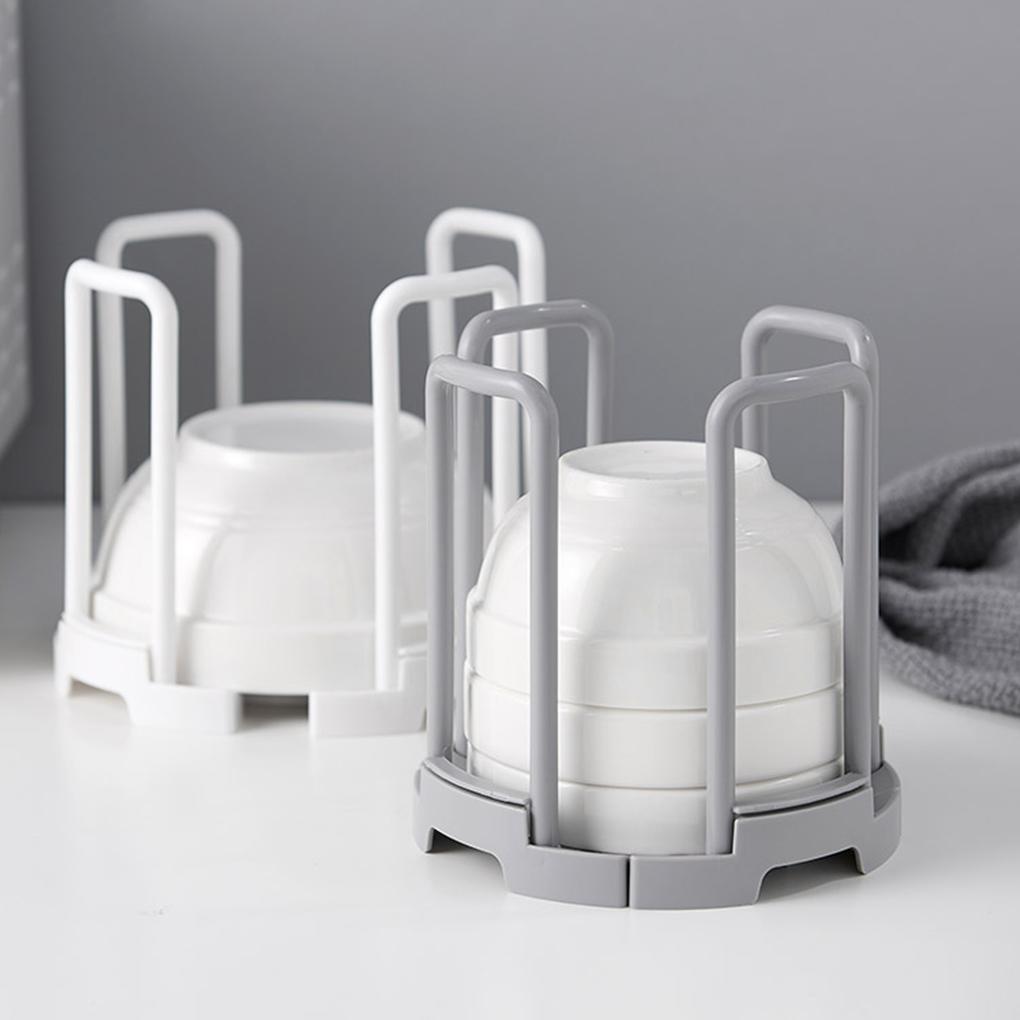 Kitchen Folding Bowl Shelf Retractable Plastic Draining Dish Storage Rack