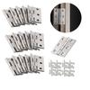 10-25pcs Mini Antique Brass Cabinet Hinges with Screws for Jewelry Gift Box Wooden Wine Chest Door Hardware