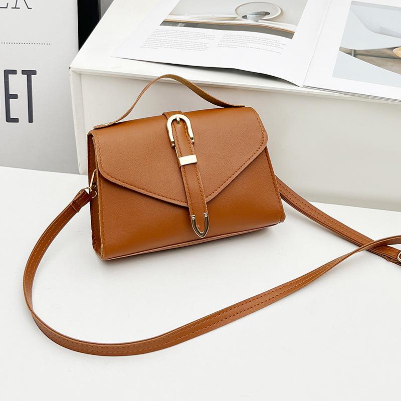 

Summer new handbag versatile small square bag fashion trend casual simple women shoulder crossbody коричневый