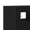 Sideboard in Black Oak Look 80 x 35 x 75 cm Engineered Wood