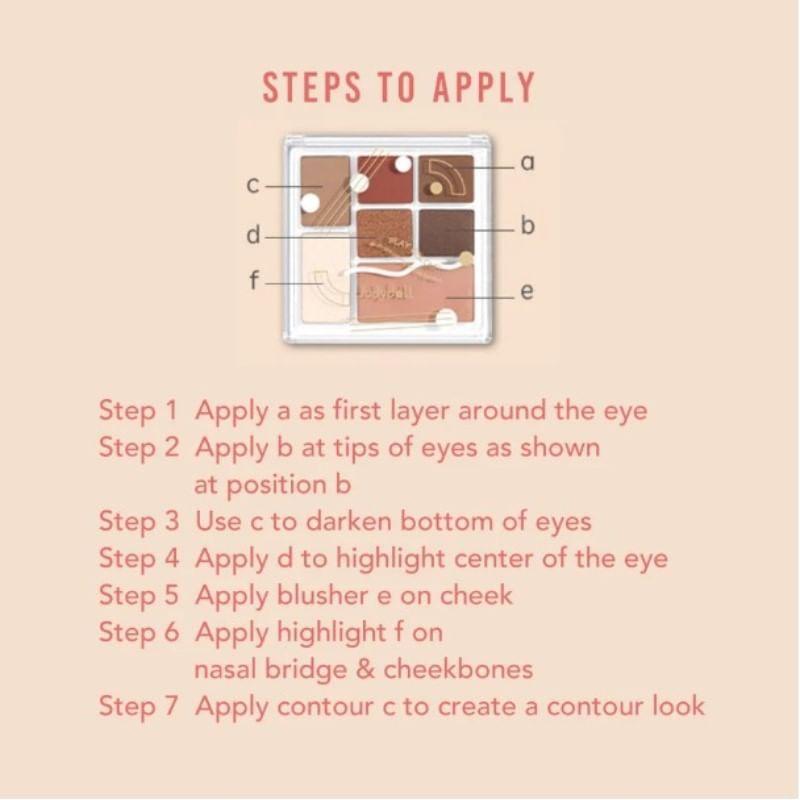 Judydoll - 7 Colors Palette - Raw Coconut Latte