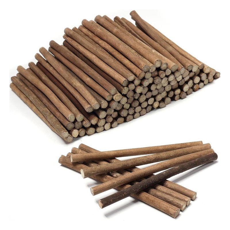 240Pcs Craft Sticks, 6 Inch Long Wood Sticks For Crafts, Twigs Sticks Wood Logs For Decoration, DIY Crafts Photo Props