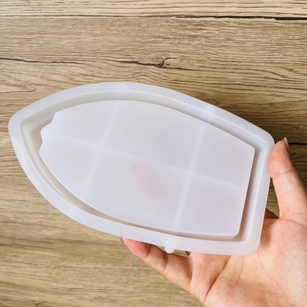 Silicone Boat Storage Tray Mold Heat Resistant Fruit Plate Mould Jewelry Making Tool for Home Decoration Enthusiasts