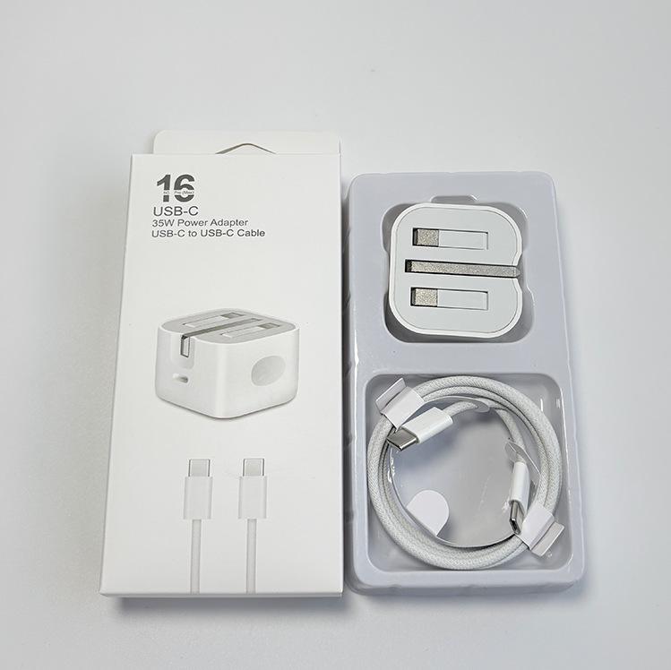 Caricabatterie PD da 20W/35W Compatibile con Apple 15 per iPad e iPhone con Cavo