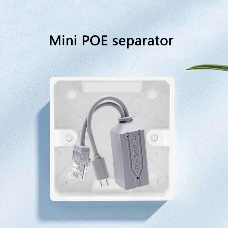 Compactly USB PoE Splitter for Efficient 48V to 5V Conversion with USB 5V Output for Various Devices Easy to Use