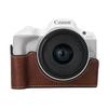 Kamera Halbtasche für Canon EOS R50 Schutzhülle Bodenabdeckung Beutel PU-Leder