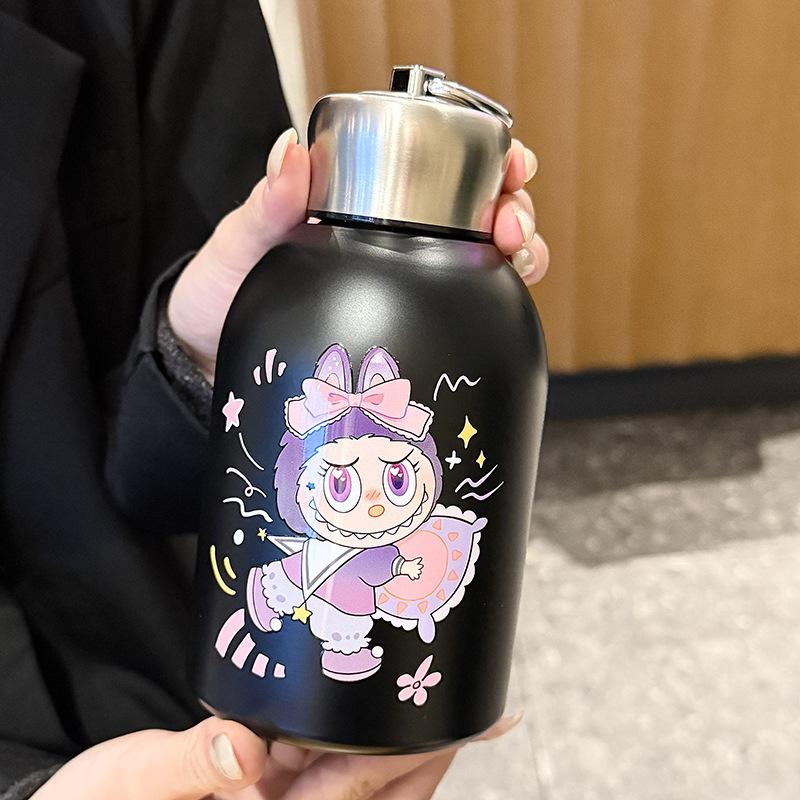 Little Fatty Ding Thermos Cup Cartoon Portable Big Belly Cup Outdoor Portable Accompanying Direct Drinking Cup