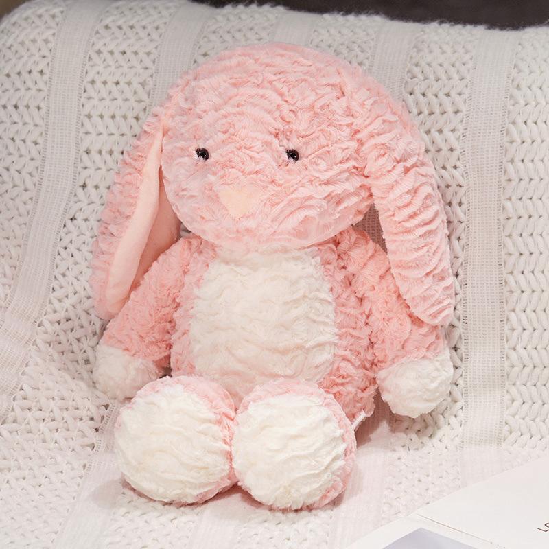 Weiche Welpenhund Hasenpuppe Plüschtier Frosch Dinosaurierpuppe Kindliche Begleitung Beruhigende Stoffpuppe