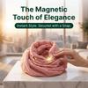 Soft Satin-Texture Magnetic Buckle Scarf Wrinkle-Resistant Neck Warmer Elegant Neck Scarf  Gift