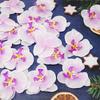 10Pcs 8cm Silk Butterfly Orchid Artificial Flower Heads for Home Room Wedding Decoration DIY Craft Wreath Gifts Accessories
