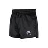 Nike Solid Color Brand Logo Print Elastic Waist Straight Casual Shorts Women shorts Black BV4630-010