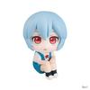10CM Anime Evangelion Ayanami Rei Figure Souryuu Asuka Langley Look Up EVA Sitting Model Toy Doll Aciton Figure PVC Ornament