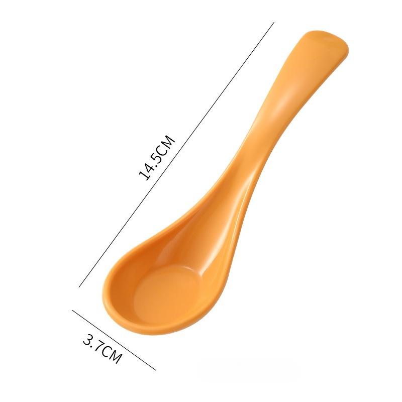 

Plastic Soup Spoon Long Handle Household Restaurant Hotel Commercial Spoon Dumplings Porridge Bar Kitchen Cutlery 1pcs жёлтый