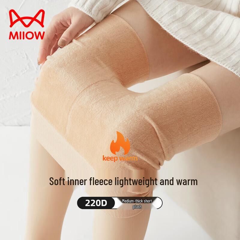 Mao Ren Women's Fleece-Lined Illusion Tights