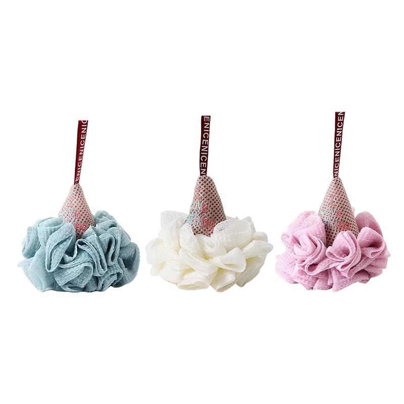 Bath Sponge Ice Cream Shape Exfoliating Loofah Body Scrubber Shower Cleaning Loofahs Bathroom Men Women Bathing Accessories