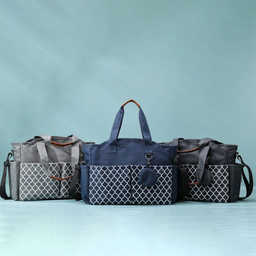 Large Capacity Mommy Bag Multi-compartment Mom Handbag Practical Mom Stroller Bag  Shopping