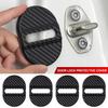 4pcs Car Door Closing Shockproof Plastic Cushion Mute Shock Absorber Protective Covers Universal Car Door Latch Accessories Interior Mirrors 6
