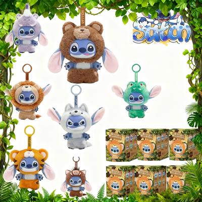 Färsk! Stitch Djurserie Blind Box Väskberlock - Härligt Plysch Överraskningsleksak, Julöverraskning för Barn & Flickvänner