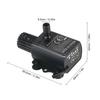 Fountain Submersible Pump Small For Aquarium Adjustable Flowrate DC 12V 10W 0-400L/H 0-400cm Lift QR50H