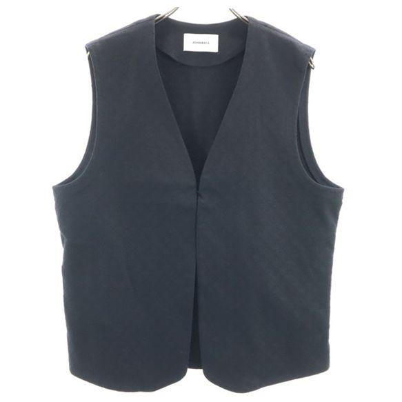 

неиспользованный Johnbull жаккардовый жилет L черный добби мужской б/у