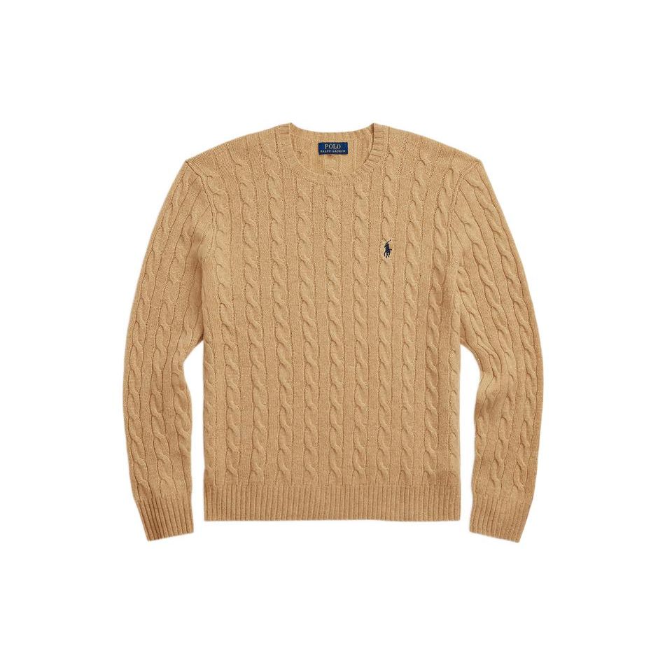 

Polo Ralph Lauren FW22 Однотонный свитер крупной вязки для мужчин Свитер Коричневый MNPOSWE16821235-200 S