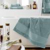 Drap de douche "Garance" 70 x 130 cm / 100% Coton Bio / 600 gr/m² l'Effet Papillon - Garance Bleu Glacier - Drap de douche 70 x 130