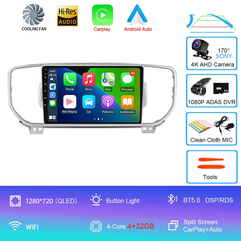 Android 14 Car Radio For Kia Sportage 4 QL 2016 - 2018 Multimedia Video Player Navigation Stereo GPS