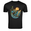 Retro Surfing Fish Wave Palm Beach Graphic T-Shirt