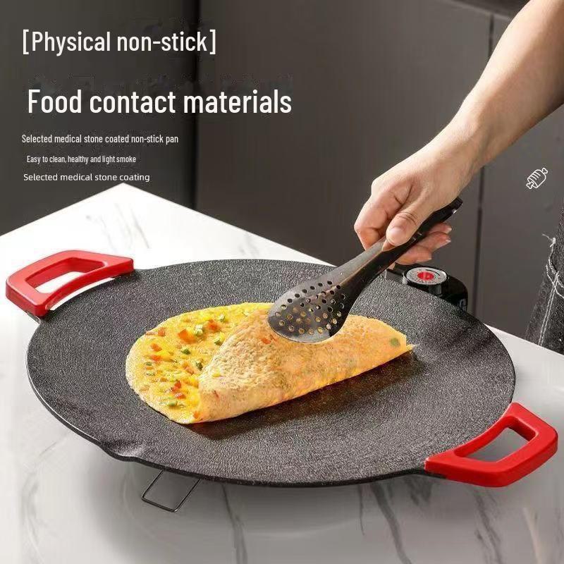 Multifunctional Non-Stick Round Electric Baking Tray & Barbecue Pot