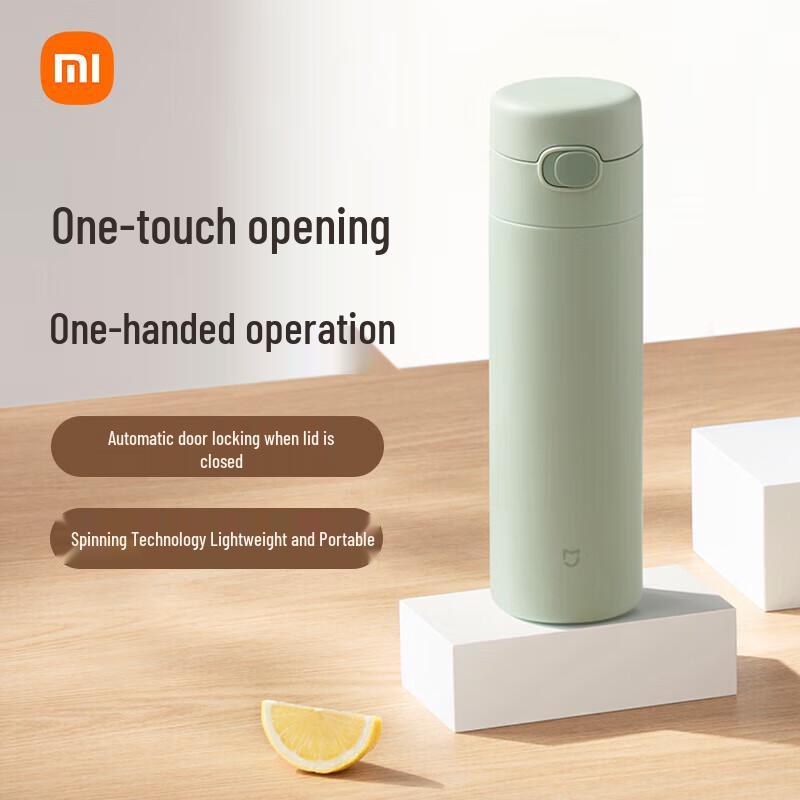 Xiaomi 480ml Stainless Steel Pop-up Lid Thermos Cup