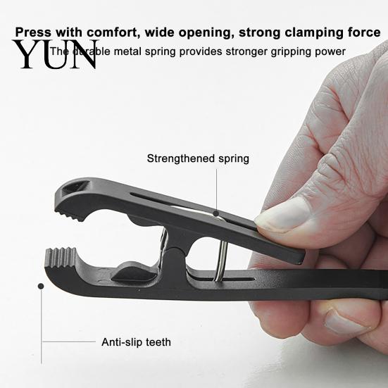 Home Organization Accessories Laundry Hook with Clip, Non-Drilling ABS Closet Organizer, Multi Purpose Plastic Clamps Durable Anti-slip Clothes